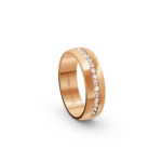 14k Rose Gold Diamond Wedding Band Channel Set 0.30 ct - 6 mm - Image 4