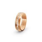 14k Rose Gold Diamond Wedding Band Channel Set 0.30 ct - 6 mm - Image 3