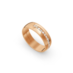 14k Rose Gold Diamond Wedding Band Channel Set 0.30 ct - 6 mm - Image 2