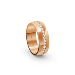 18k Rose Gold Diamond Wedding Band Channel Set 0.45 ct - 7 mm - Image 4