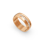 18k Rose Gold Diamond Wedding Band Channel Set 0.45 ct - 7 mm - Image 2