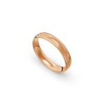 9k Rose Gold Patterned Wedding Band - 4 mm - Image 2