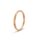 18k Rose Gold Thin Patterned Wedding Band - 2 mm