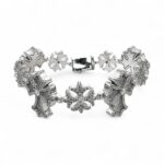 925 Sterling Silver Cross Bracelet with Moissanite Diamonds - Image 8