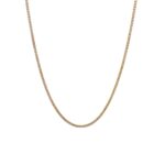 9k Yellow Gold Solid Curb Chain - 1.3 mm