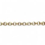 9k Yellow Gold Plain and Patterned Belcher Bracelet - 7.5 mm - Image 5