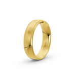 18k Yellow Gold Patterned Wedding Band - 5.5 mm