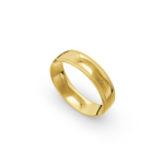 18k Yellow Gold Patterned Wedding Band - 5.5 mm - Image 2