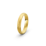 14k Yellow Gold Cross Matte Patterned Wedding Band - 4 mm - Image 3