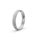 950 Platinum Scales Patterned Wedding Band - 4 mm