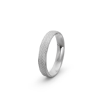 950 Platinum Scales Patterned Wedding Band - 4 mm - Image 5