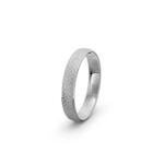 950 Platinum Scales Patterned Wedding Band - 4 mm - Image 3