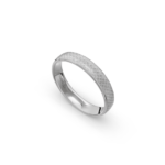 950 Platinum Scales Patterned Wedding Band - 4 mm - Image 2