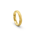9k Yellow Gold Cross Matte Patterned Wedding Band - 4 mm - Image 4