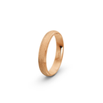9k Rose Gold Honeycomb Patterned Wedding Band - 4 mm - Image 5