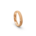 9k Rose Gold Honeycomb Patterned Wedding Band - 4 mm - Image 4