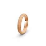 9k Rose Gold Honeycomb Patterned Wedding Band - 4 mm - Image 3