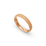 9k Rose Gold Milgrain and Hammered Wedding Band - 4 mm - Image 2