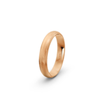 9k Rose Gold Cross Matte Patterned Wedding Band - 4 mm - Image 5