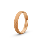 14k Rose Gold Patterned Wedding Band - 4 mm