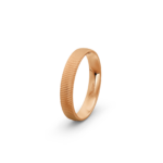 14k Rose Gold Patterned Wedding Band - 4 mm - Image 5