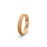 14k Rose Gold Patterned Wedding Band - 4 mm - Image 3