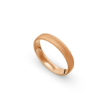 14k Rose Gold Patterned Wedding Band - 4 mm - Image 2