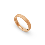 9k Rose Gold Scales Patterned Wedding Band - 4 mm - Image 2