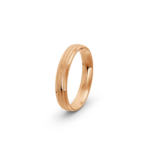 18k Rose Gold Patterned Wedding Band - 4 mm - Image 5