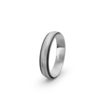 950 Platinum and Carbon Wedding Band - 4.5 mm - Image 3
