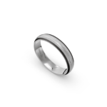 950 Platinum and Carbon Wedding Band - 4.5 mm - Image 2