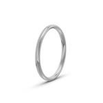 950 Platinum Thin Patterned Wedding Band - 2 mm