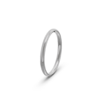 950 Platinum Thin Patterned Wedding Band - 2 mm - Image 3