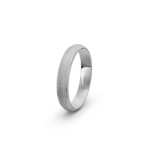 950 Platinum Honeycomb Patterned Wedding Band - 4 mm - Image 3