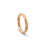 9K Rose Gold Patterned Wedding Band - 3 mm - Image 4