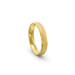 9k Yellow Gold Scales Patterned Wedding Band - 4 mm - Image 4