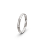 18k White Gold Patterned Wedding Band - 3 mm - Image 3