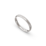 18k White Gold Patterned Wedding Band - 3 mm - Image 2