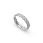 950 Platinum Hammered Wedding Band - 4 mm - Image 2