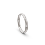 9K White Gold Patterned Wedding Band - 3 mm - Image 4