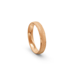 18k Rose Gold Scales Patterned Wedding Band - 4 mm - Image 4