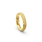 9k Yellow Gold Honeycomb Patterned Wedding Band - 4 mm - Image 4