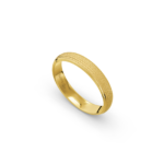 9k Yellow Gold Honeycomb Patterned Wedding Band - 4 mm - Image 2
