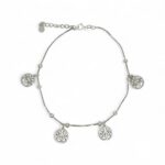 925 Sterling Silver Tree Of Life Anklet - 3 mm - Image 2
