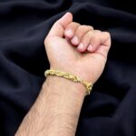 9k Yellow Gold Solid Diamond Cut Rope Bracelet - 7.5 mm - Image 2