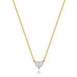 18k Gold Diamond Heart Necklace 0.35 ct - 1.00 ct - Image 3