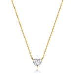 18k Gold Diamond Heart Necklace 0.35 ct - 1.00 ct - Image 4