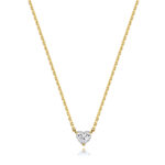 18k Gold Diamond Heart Necklace 0.35 ct - 1.00 ct - Image 2