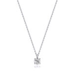 18k Gold Diamond Round Necklace 0.35 ct - 1.00 ct - Image 6