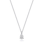 18k Gold Diamond Pear Shape Necklace 0.35 ct - 1.00 ct - Image 7